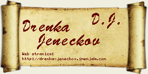 Drenka Jeneckov vizit kartica
